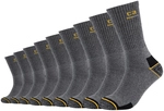 9er Pack camano Work Crew Socken 9700 - dark grey melange 39-42