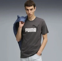 Puma 684708-44, PUMA Essentials 2 Color No. 1 Logo T-Shirt Herren 44 - dusky gray S
