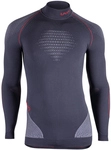 UYN Evolutyon Turtleneck langarm Funktionsshirt Herren charcoal/white/red S/M