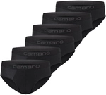 6er Pack camano Comfort Slips Herren 9999 - black S