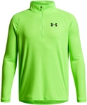 UNDER ARMOUR Tech 2.0 1/2-Zip langarm Sportshirt Jungen 389 - hyper green/black L