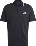 adidas Essentials Small Logo Piqu&eacute; Poloshirt Herren JE9023 - black/white XL