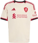 adidas FC Liverpool Ausw&auml;rtstrikot 2025/26 Kinder JV6453 - wonder white 128
