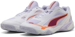 PUMA Solarstrike W+ 4 Hallenschuhe Damen 01 - PUMA white/heat fire/lilac crush/berry