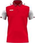 JAKO Dynamic Poloshirt Kinder 114 - rot/wei&szlig;/dunkelrot 140