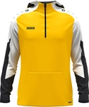 JAKO Dynamic 1/4-Zip Hoodie Kinder 305 - gelb/wei&szlig;/schwarz 140
