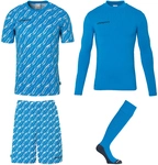 uhlsport Progressive Torwart-Set Kinder cyan/wei&szlig; 128