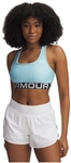 UNDER ARMOUR HeatGear Armour Mid Support Sport-BH Damen 494 - stream/white L