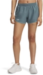UNDER ARMOUR Fly-By Shorts Damen 587 - jasper blue/serpentine/reflective L