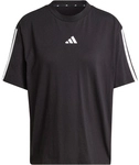 adidas Essentials 3-Streifen Boyfriend T-Shirt Damen JC5960 - black/white S