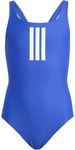 adidas 3-Streifen Badeanzug M&auml;dchen JX5644 - semi lucid blue/white 170