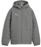 PUMA teamADDITIONS Steppjacke mit Kapuze Kinder 13 - flat medium gray/puma silver 116