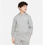 NIKE Sportswear Club Fleece Kapuzenjacke Kinder 063 - dk grey heather/base grey/white