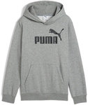 PUMA Essentials No. 1 Logo Fleece Hoodie Jungen 03 - medium gray heather 176