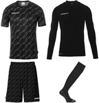 uhlsport Progressive Torwart-Set Kinder schwarz 128