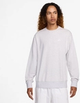 NIKE Club French Terry Sweatshirt Herren 051 - birch heather/white XXL