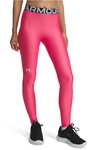 UNDER ARMOUR HeatGear Leggings Damen 672 - super pink/white L