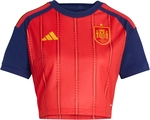 adidas RFEF Spanien Cropped Heimtrikot WM 2026 Damen KE8079 - vivid red XL