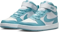 Nike CD7783-129, NIKE Court Borough Mid 2 Sneaker j&uuml;ngere Kinder 129 - white/denim