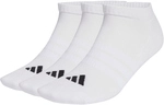 3er Pack adidas Cushioned Essentials Low Cut Socken JZ0535 - white/white/black 37-39