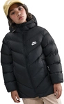 NIKE Sportswear ADP Puffermantel Kinder 010 - black/white S (128-137 cm)