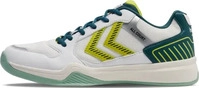 Hummel 228237-9990, hummel All Court Hallenschuhe 9990 - white/green/yellow 46