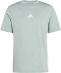 adidas Essentials 3-Streifen Single Jersey T-Shirt Herren KD4866 - wonder sage/white