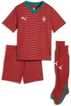 PUMA Portugal Heim-Minikit 2026 Kinder 01 - club red/green lagoon 110