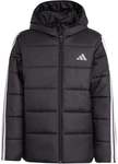 adidas Essentials 3-Streifen Padded Winterjacke Kinder JL7402 - black/white 164