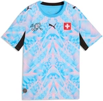 PUMA SFV Schweiz Match Torwarttrikot 2026 Kinder 86 - luminous blue/peach smoothie
