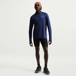 NIKE Stride Dri-FIT 1/2-Zip Midlayer Laufshirt Herren 410 - midnight navy/reflective