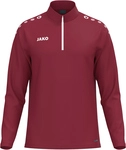 JAKO One 1/4-Zip Sweatshirt Kinder 155 - bordeaux 116