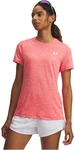 UNDER ARMOUR Tech Twist T-Shirt Damen 691 - venom red/white L