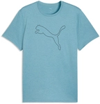 PUMA Tad Essential Heather Large Cat Trainingsshirt Herren 97 - baltic sea blue