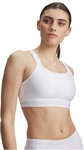 UNDER ARMOUR HeatGear Crossback High-Support Sport-BH Damen 100 - white/halo gray L