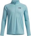 UNDER ARMOUR Tech 2.0 1/2-Zip langarm Sportshirt Jungen 425 - blue haze/black L