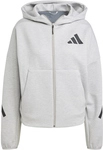 adidas Z.N.E. Kapuzen-Sweatjacke Damen JD9593 - medium grey heather S/S