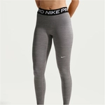 NIKE Pro Mid-Waist Leggings Damen 084 - smoke grey/htr/black/white S