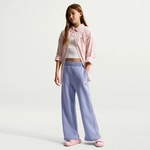 NIKE Sportswear Club Fleece Wide Leg Jogginghose M&auml;dchen 569 - light thistle/white L