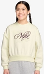 NIKE Sportswear Club Fleece Boxy Sweatshirt M&auml;dchen 047 - soft pearl S (128-137 cm)
