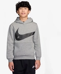 NIKE Sportswear Club Hoodie Kinder 063 - dk grey heather/black XS (122-128 cm)