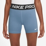 NIKE Pro Dri-FIT 3" Tights M&auml;dchen 486 - work blue/white S (128-137 cm)
