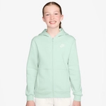 NIKE Sportswear Club Fleece Kapuzenjacke Kinder 394 - barely green/white XL...