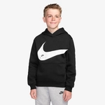 NIKE Sportswear Club Hoodie Kinder 010 - black/white S (128-137 cm)