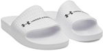 UNDER ARMOUR ARMR Lite Slides Badelatschen Herren 100 - white/white/black 45