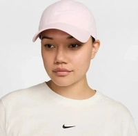 Nike FB5369-663, NIKE Club Swoosh Cap 663 - pink foam/white M/L