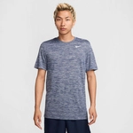 NIKE Dri-FIT Fitness T-Shirt Herren 410 - midnight navy/pure/white L