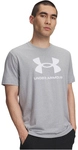 UNDER ARMOUR Logo T-Shirt Herren 037 - steel light heather/white 3XL