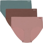 3er Pack UNDER ARMOUR Pure Stretch No-Show Solid Hipster Damen 678 - tourmaline...