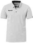 Kempa Prime Poloshirt grau/schwarz 140